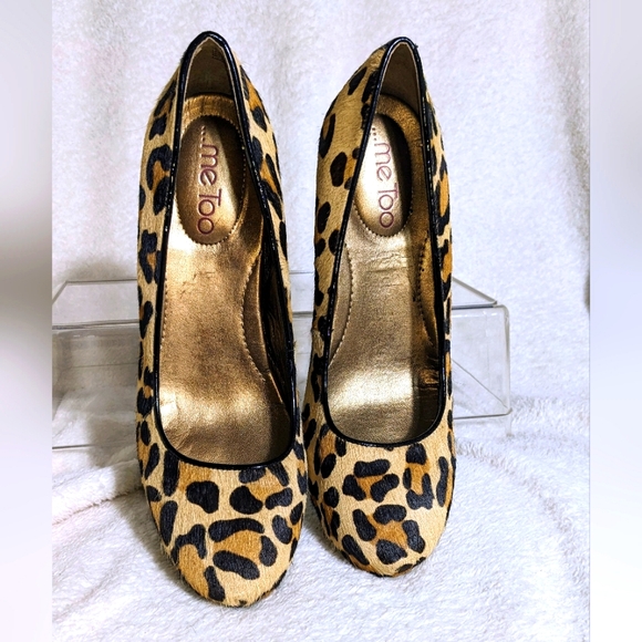 me too Shoes - Me Too Leopard Platform Pumps | Size 8